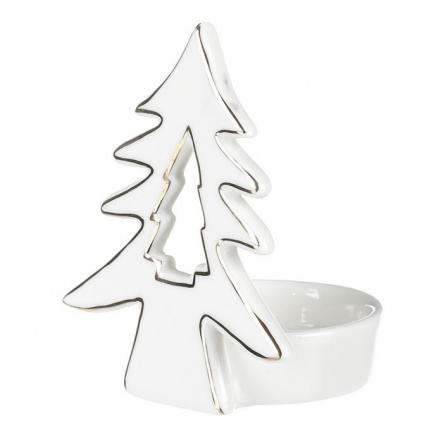 Svícen na čajovou svíčku, porcelánový.