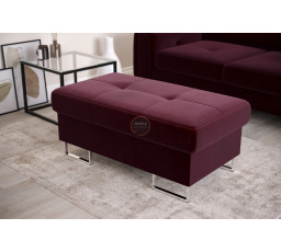 Taburet s úložným prostorem 100x55 cm GALAXY - Odstíny vínové