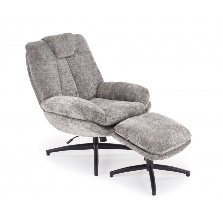 DECLAN křeslo relaxační, popelavé (1p=1ks)