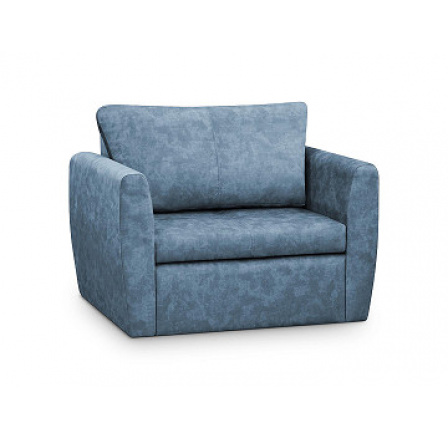 BEATRICE- š.110 rozkládací pohovka- látka SVĚTLE MODRÁ Terra 73 (Bella lux 80=1balík) - kolekce "MRS"(K250)NOVINKA