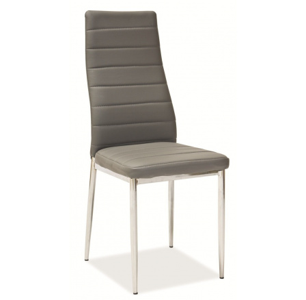 Jídelní židle H261 chrom, šedá ekokůže