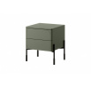 Noční stolek se 2 zásuvkami Sonatia, olivový