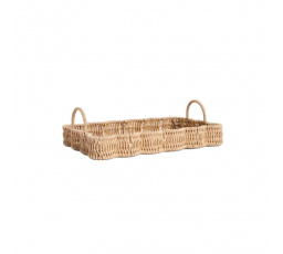 Dekorativní tác COBELS pletený přírodní 34x23x5 cm 728280