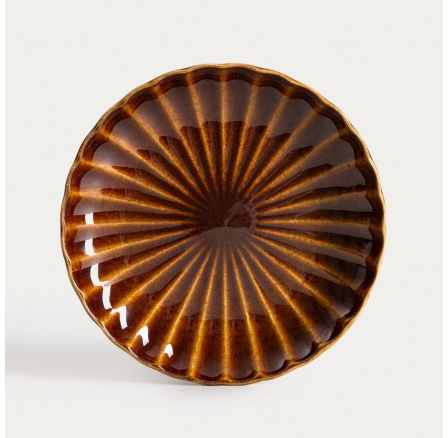 Dezertní talíř MELIDA jantarový 21 cm 750380