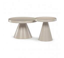 Konferenční stolek 69x69x44cm, kov, kašmír, CT-F4112 CSM