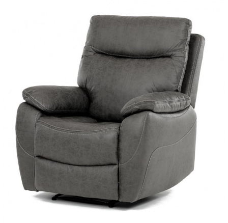 Polohovací křeslo, šedá, látka vintage, TV-4092 GREY3