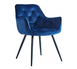 Židle velvet modrá HF-058