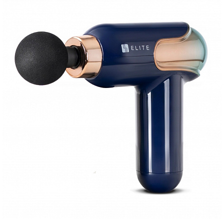 Masážní pistole ME-MG08 se 3 vyměnitelnými nástavci Modrá