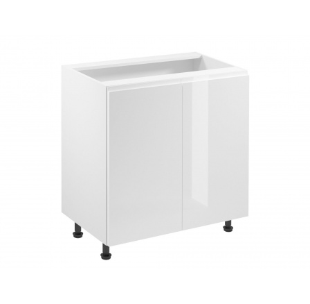 Kuchyňská dolní skřínka - ASPEN D80, Bílá/Bílý lesk