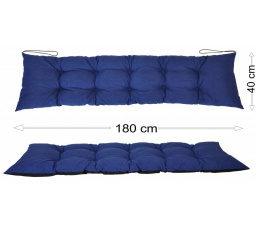 Podsedák 180x40 modrý melír