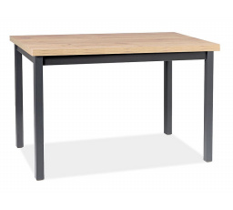 Jídelní stůl ADAM, dub Artisan/černý, 120x68 cm