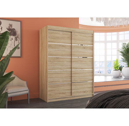 Posuvná skříň LUFT 150 Sonoma+Sonoma