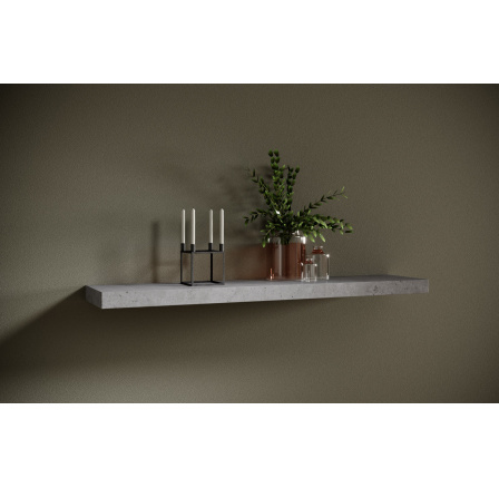 Závěsná police ANDREA 120x26 Beton