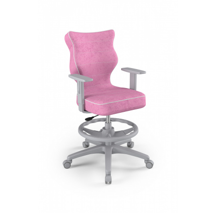 Kancelářské křeslo DUO , šedá Visto 08 velikost 5 WK+P