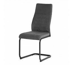 Jídelní židle, šedá, sametová látka, DCL-X7018 GREY2