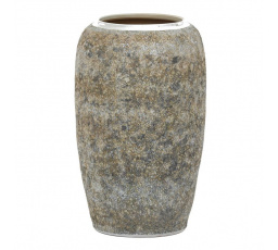 Váza keramická - výška 70 cm, šedo-béžová