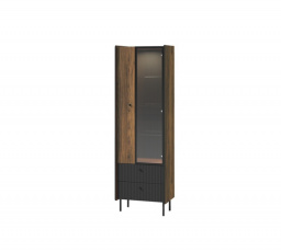 Systém "PRESTIGO" P3 (Vitrína 1D1W2S) - Barva: černá