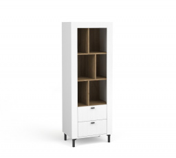 Systém "MOSSA" MO4 (Nízký regál 2S) - Barva: dub whisky