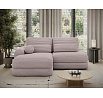 Ripeli Corner Sofa Bed with Storage, Light Grey Velvet, Left-Hand Facing Modullo 03 180x128 Left 1