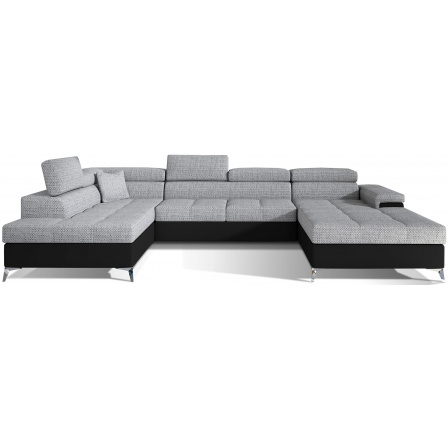 Rohová sedací souprava ve tvaru U EDUARDO, Berlin 01/soft 11 levá