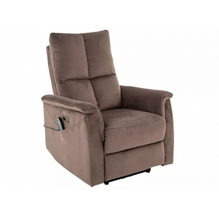 Rozkládací křeslo NEPTUN M VELVET, Cappuccino BLUVEL 38