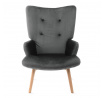 Křeslo B2 MOSS PLUS 2v1 velur šedé 70x95cm 890050
