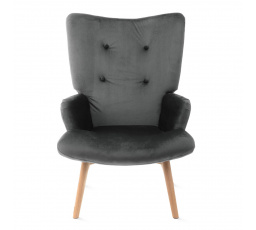 Křeslo B2 MOSS PLUS 2v1 velur šedé 70x95cm 890050
