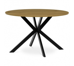 Jídelní stůl 120x120cm, mdf, divoký dub, HT-F4120 OAK