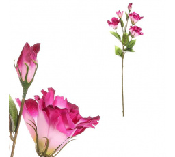 Eustoma - umělá řezaná květina, světle fialová