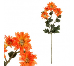 Jiřina - umělá řezaná květina, oranžová
