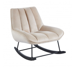 Houpací křeslo velvet béžové FR5-FXJG
