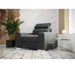 Křeslo ROYAL 114 cm - šedá