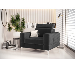 Křeslo čalouněné MALIBU 104 cm - šedá