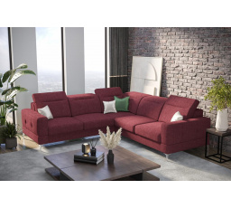 Rohová sedací souprava MALIBU MAX 250x250 - vínová , levá