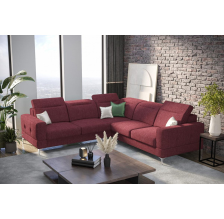 Rohová sedací souprava MALIBU MAX 250x250 - vínová , levá Rohová sedací souprava MALIBU MAX 250x250 - vínová , levá