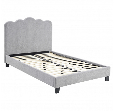 Postel 120x200 CRATER Šedá Tkanina