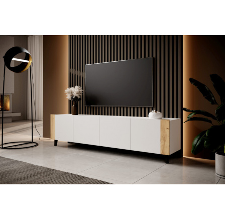 Tv komoda FARO, bílý mat/ bílý mat/ dub craft Tv komoda FARO, bílý mat/ bílý mat/ dub craft