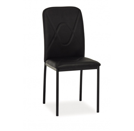 H-623 (H623CZ) jídelní židle - eco černá/nohy černé (S) (K150-Z)