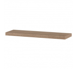 Polička nástěnná 80 cm, MDF, 3D dekor dub sonoma, baleno v ochranné fólii