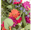 Věnec MEADOW s barevnými květy 45 cm 877020