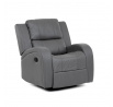 Polohovací křeslo, šedá, látka vintage, TV-4089 GREY