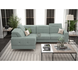Rohová sedací souprava MALIBU 250X180 cm - mátová , levá