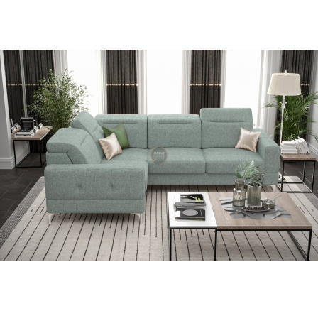 Rohová sedací souprava MALIBU 250X180 cm - mátová , levá