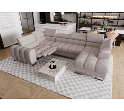 Rohová sedací souprava ASPEN MAX II , relax 198x350x170 cm - levá, béžová