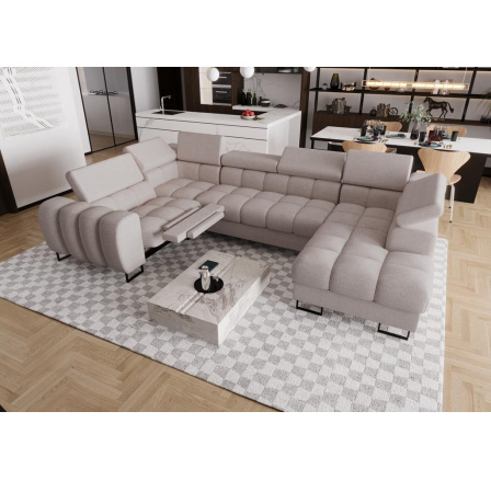 Rohová sedací souprava ASPEN MAX II , relax 198x350x170 cm - levá, béžová Rohová sedací souprava ASPEN MAX II , relax 198x350x170 cm - levá, béžová