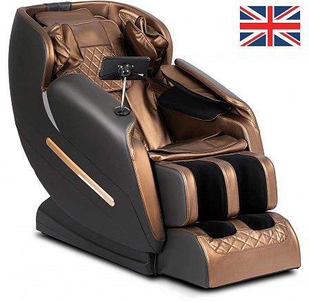 Masážní křeslo VX MAX Hnědá Ekokůže Anglické Menu