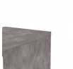 Komoda SIMPLICITY 233, Beton/Bílý lesk