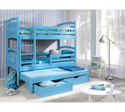 Dětská patrová postel z masivu JAKUB III
