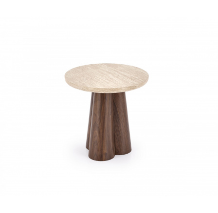 FRIDA S lavice lavice travertin / ořechová (2p=1ks)