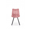 Jídelní židle K332 VELVET, Růžový Bluvel 52/Černá